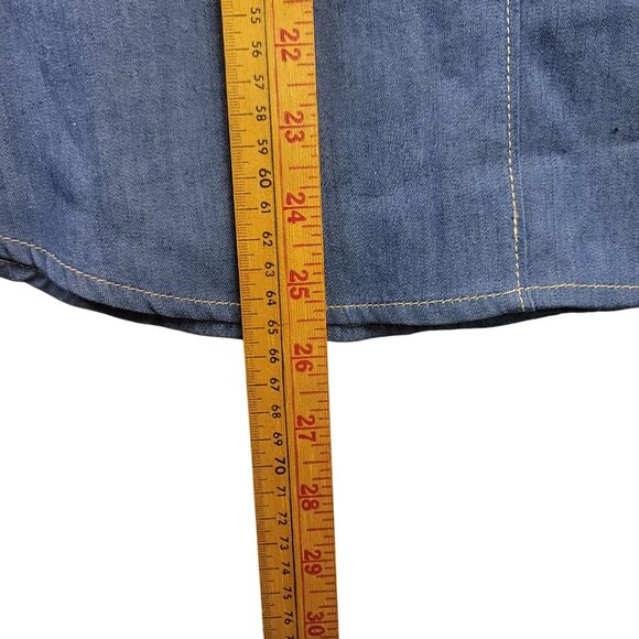 2000s CityBlues By Koret Embroidered Denim Shirt S NWT Vintage Deadstock - Picture 11 of 11